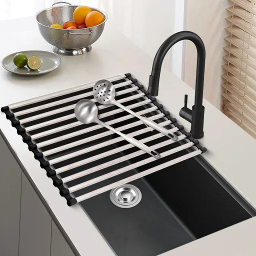 Roll-up dish drying mat