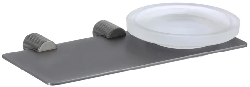Glass soap dish