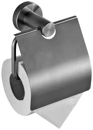 Toilet paper holder with cover