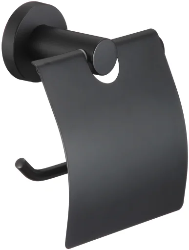 Toilet paper holder with cover