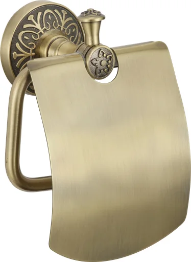Toilet paper holder with cover