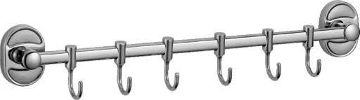 Hook rail (6 hooks)
