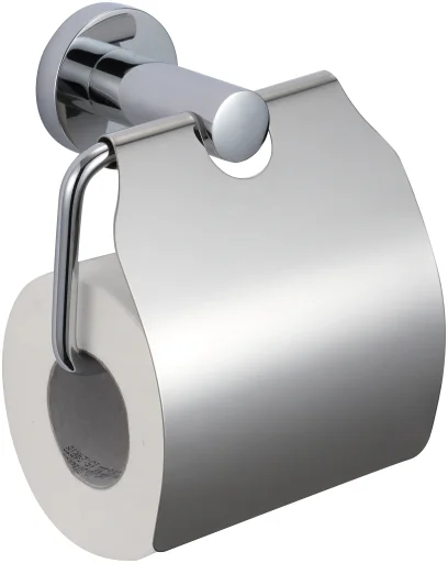 Toilet paper holder with cover