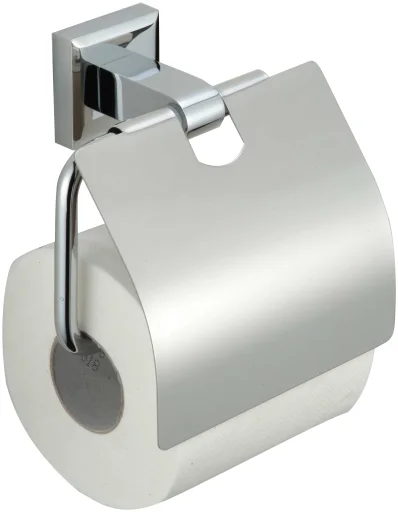 Toilet paper holder with cover