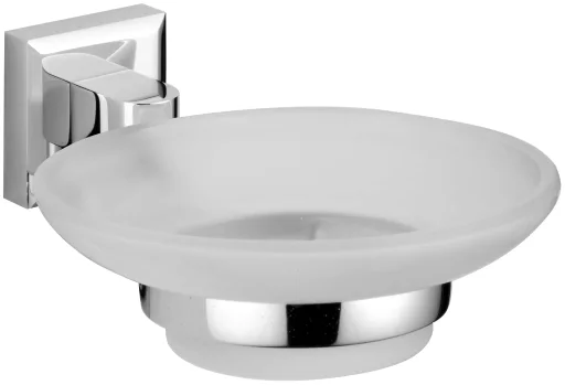 Glass soap dish