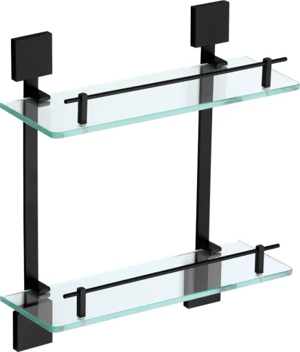 Two-tier glass shelf 40 cm