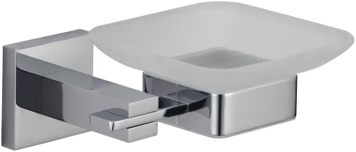 Glass soap dish