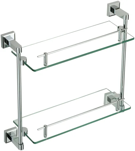 Two-tier glass shelf 40 cm