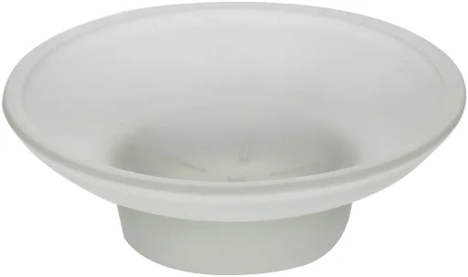 Glass soap dish