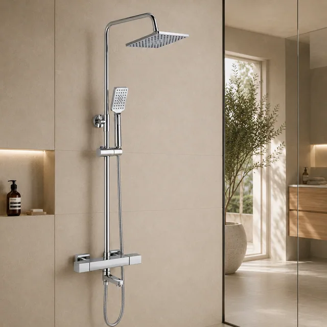 Thermostatic shower system